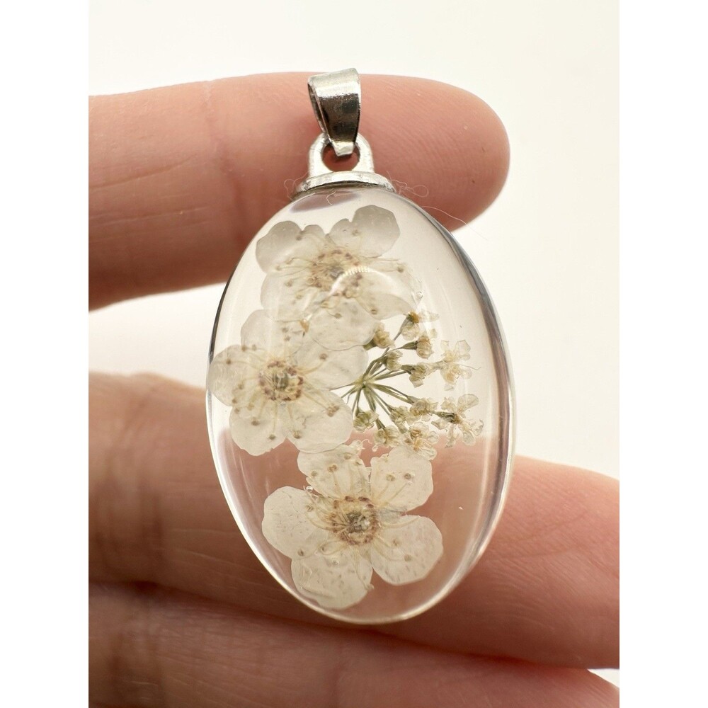 Handmade Real Dried Flower Pendant